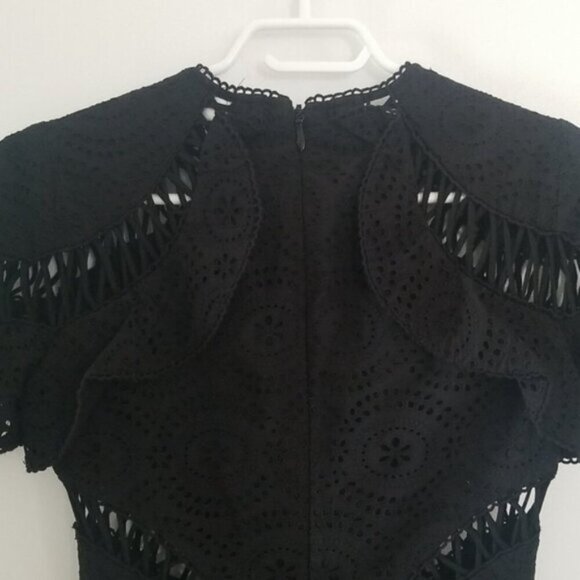 Zimmermann Helm Circles Flutter Dress Black b179 - Picture 8 of 14